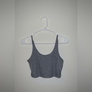 Grey crop top
